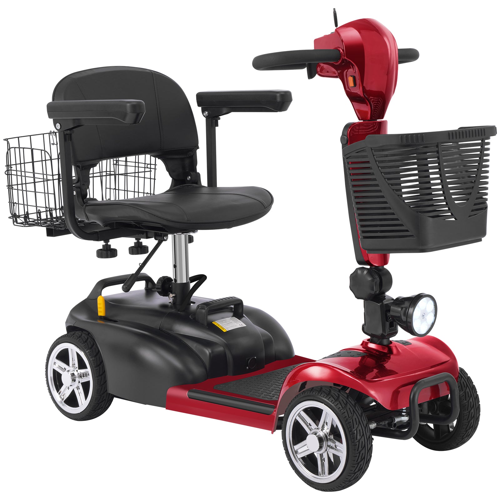 FOLDSCOOT MS02 4-Wheel Mobility Scooter for Seniors – 30-Mile Range | 7 MPH Top Speed