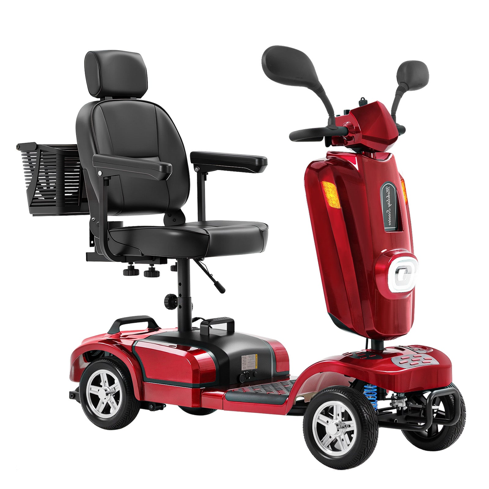 FOLDSCOOT  MS02 Plus Heavy-Duty Mobility Scooter for Seniors – 16/26-Mile Range | 400 lbs Capacity
