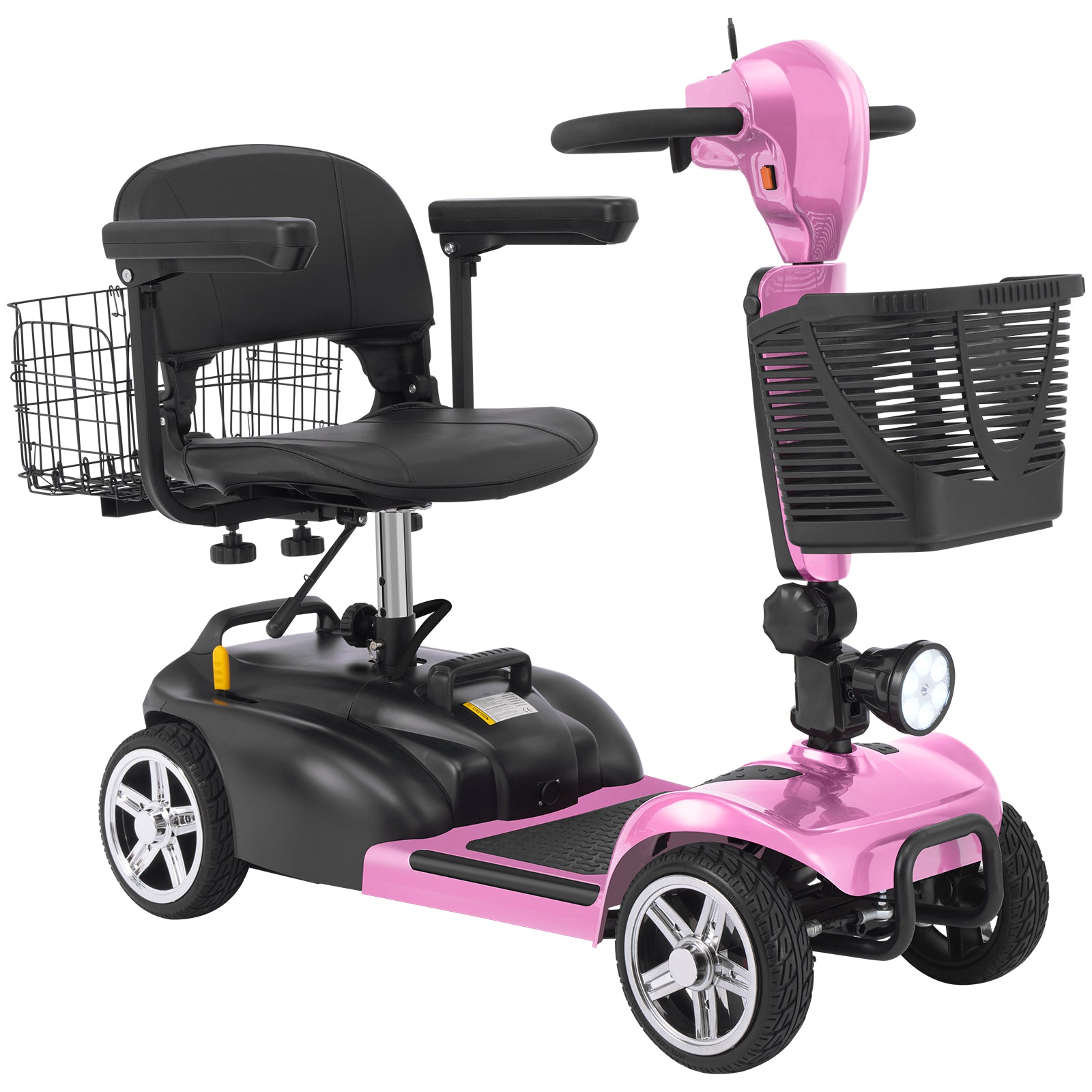 FOLDSCOOT MS02 4-Wheel Mobility Scooter for Seniors – 30-Mile Range | 7 MPH Top Speed