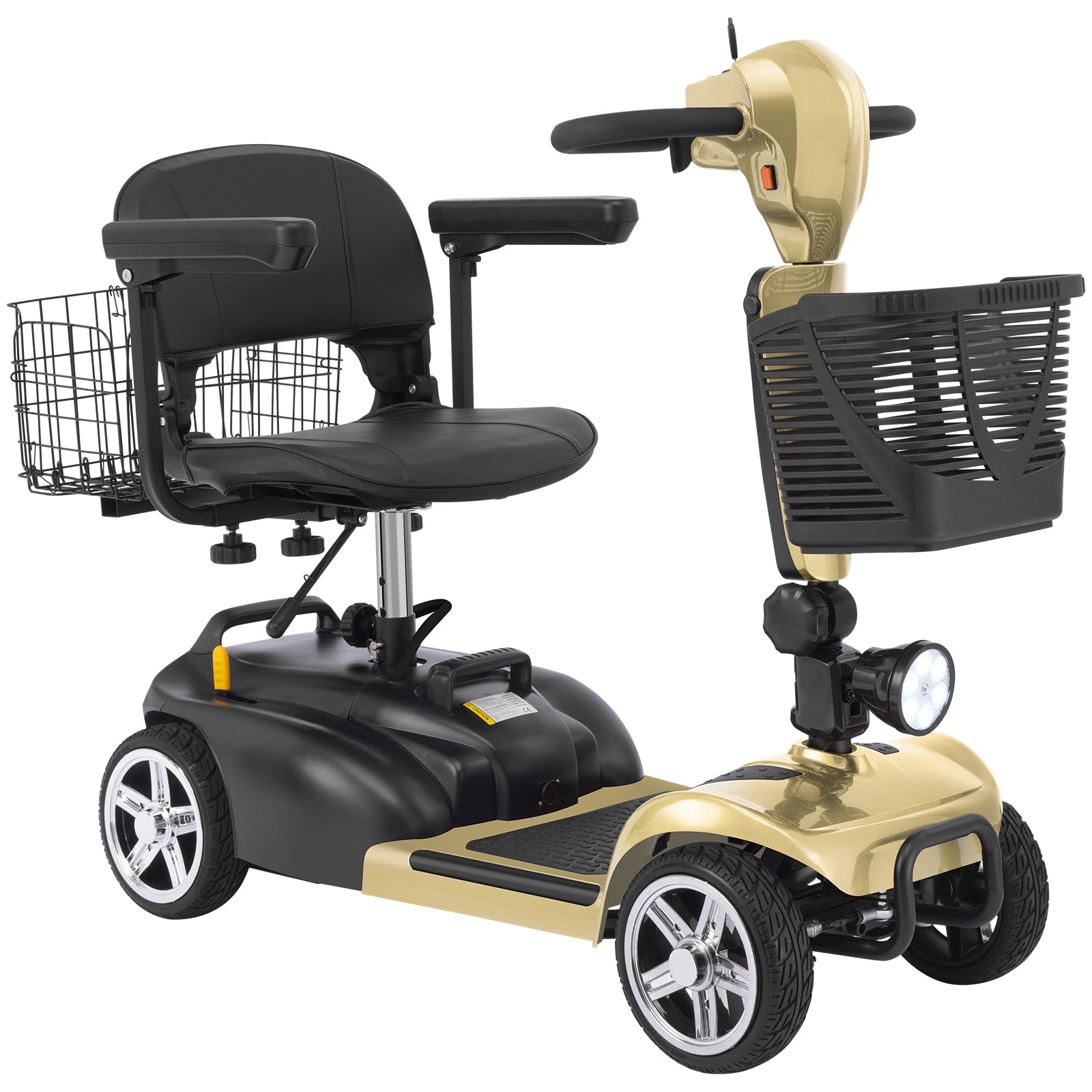 FOLDSCOOT MS02 4-Wheel Mobility Scooter for Seniors – 30-Mile Range | 7 MPH Top Speed