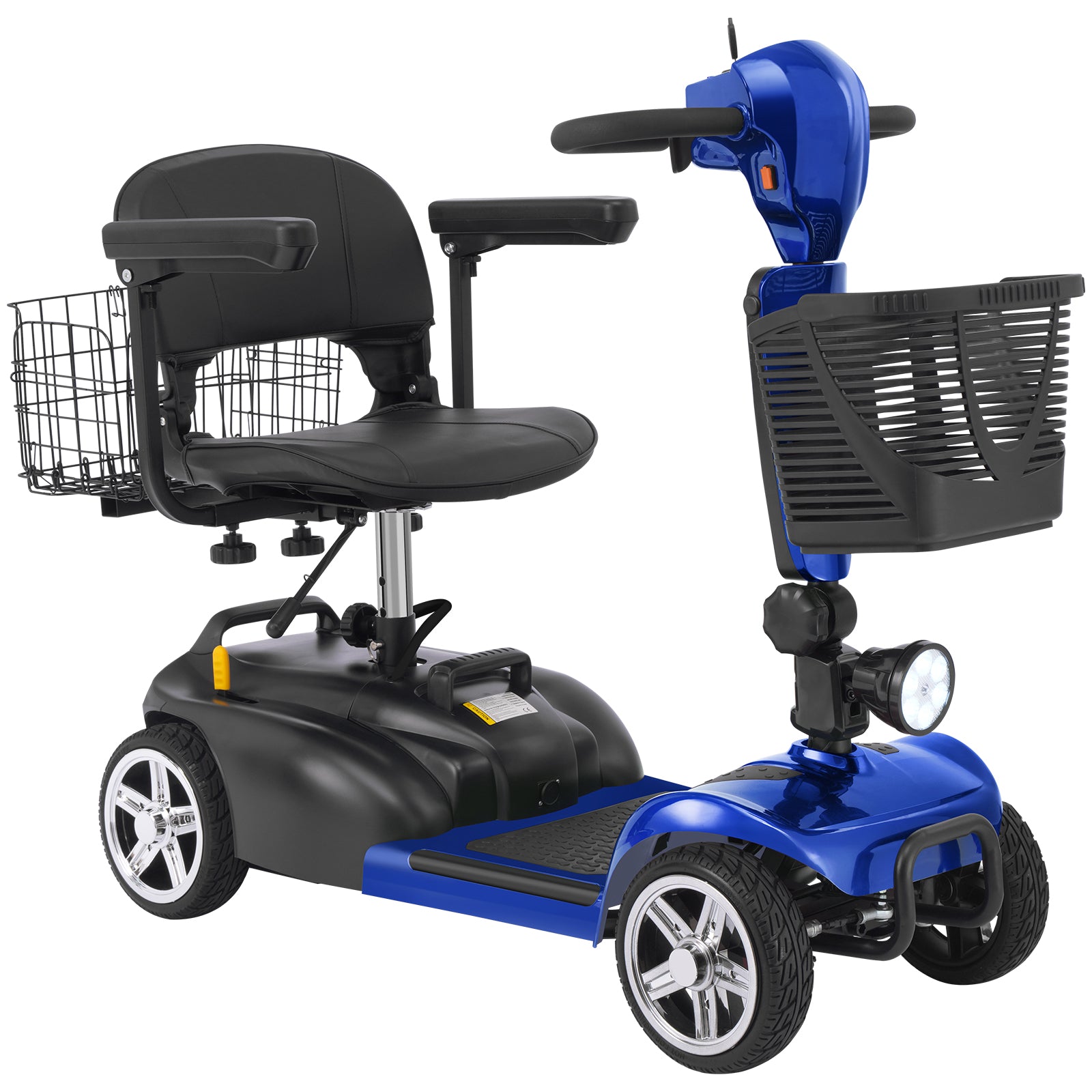 FOLDSCOOT MS02 4-Wheel Mobility Scooter for Seniors – 30-Mile Range | 7 MPH Top Speed