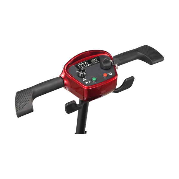 Foldscoot X-13 4-Wheel  Manual  Folding Mobility Scooter, 24V 270W Electric Powered Wheelchair for Seniors & Adults, Lightweight Portable Mobility Scooter with 7.46 Miles Range, 264.55 lbs Weight Capacity, Red