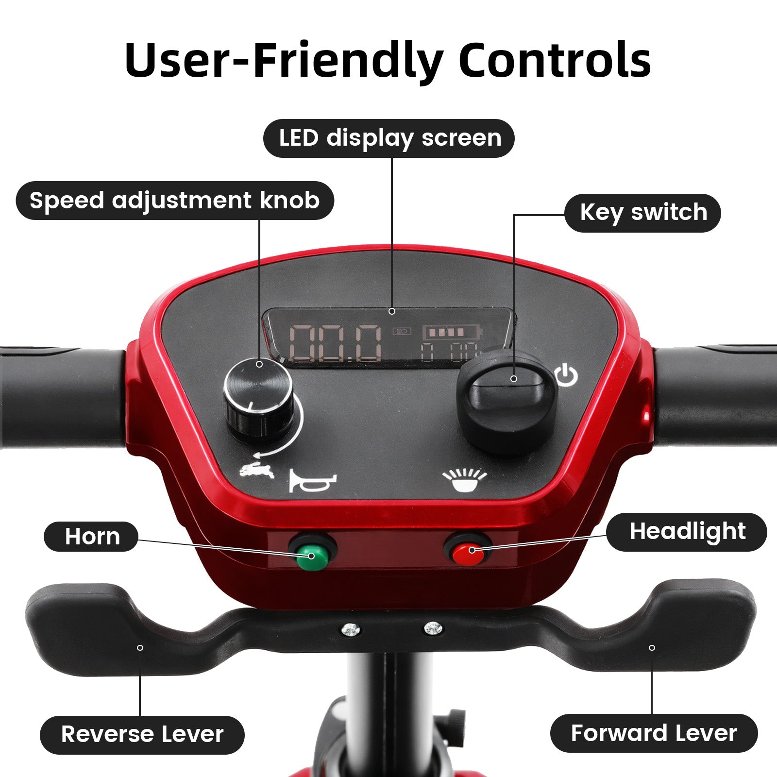 FOLDSCOOT MS02 F Foldable Mobility Scooter for Seniors – 15/20/30-Mile Range | 330 lbs Capacity