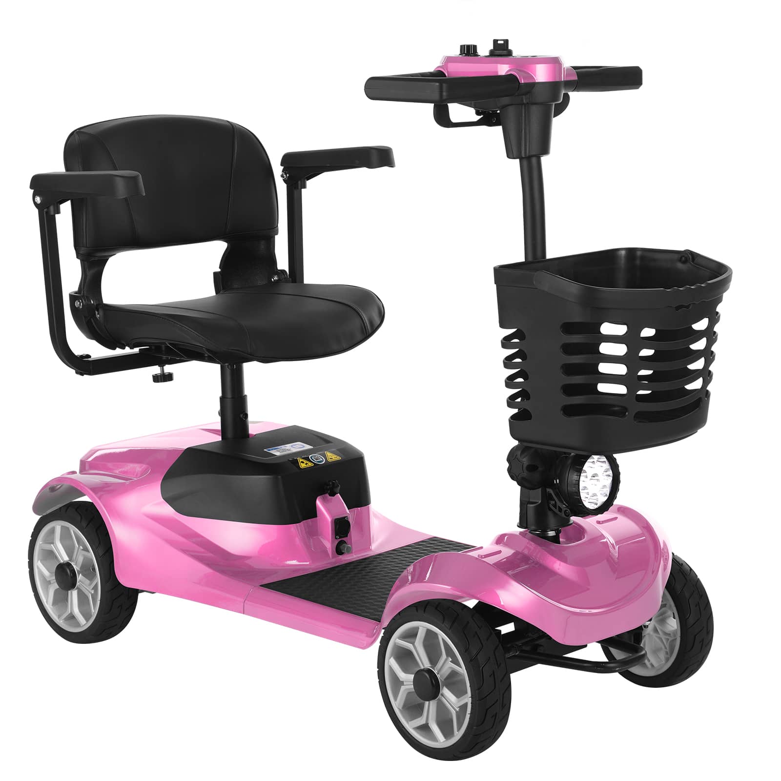 FOLDSCOOT MS01 4-Wheel Foldable Mobility Scooter for Seniors – 15-Mile Range | 300 lbs Capacity