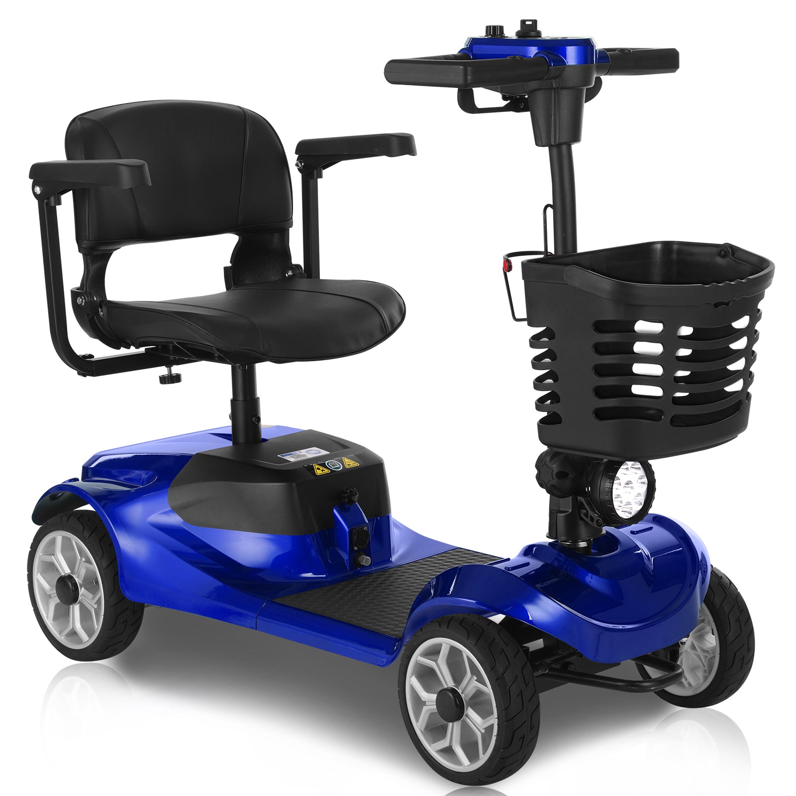 FOLDSCOOT MS01 4-Wheel Foldable Mobility Scooter for Seniors – 15-Mile Range | 300 lbs Capacity