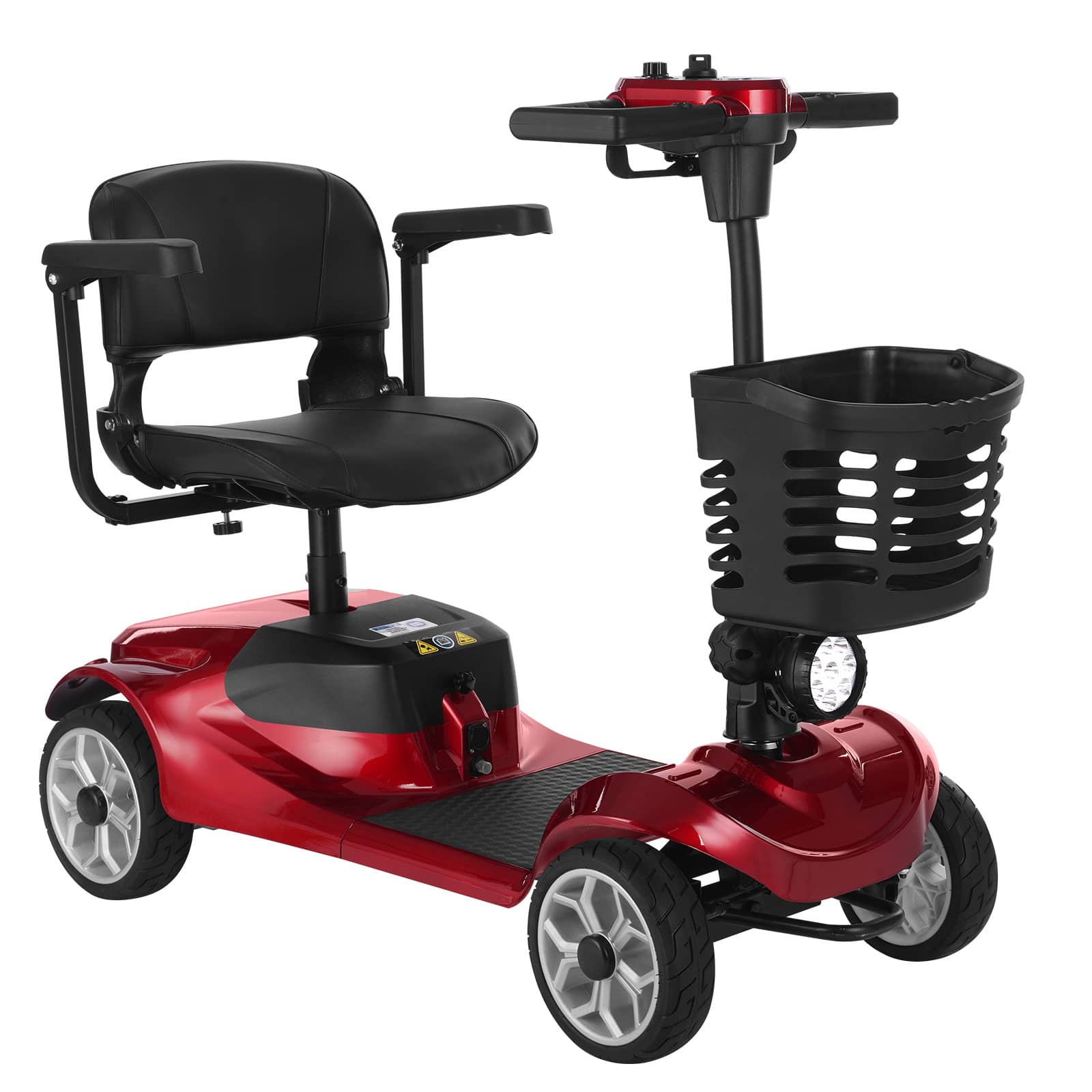 FOLDSCOOT MS01 4-Wheel Foldable Mobility Scooter for Seniors – 15-Mile Range | 300 lbs Capacity