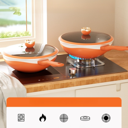 กระทะก้นลึกเคลือบกันติด