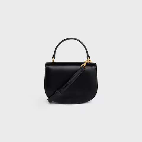 ミニ ブザス クレア / シャイニーカーフスキン / ブラック