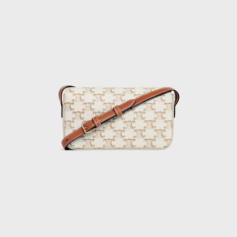 ショルダーバッグ クロード / トリオンフキャンバス & カーフスキン / ホワイト