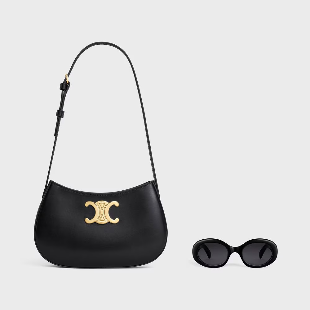 ミディアム ティリー バッグ / シャイニーカーフスキン / ブラック