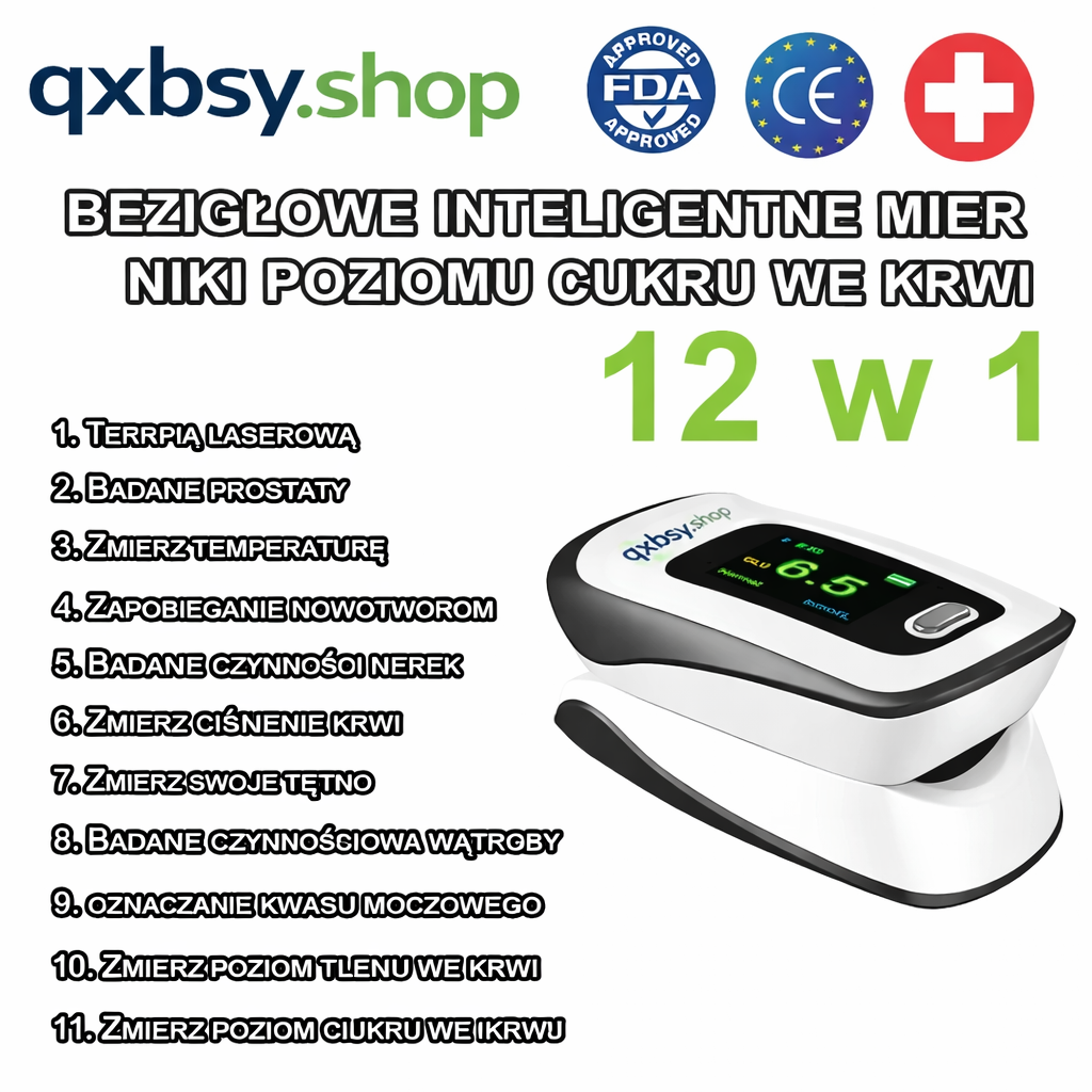 【12 dalam 1】Meter glukosa darah pintar bukan invasif terkini daripada 