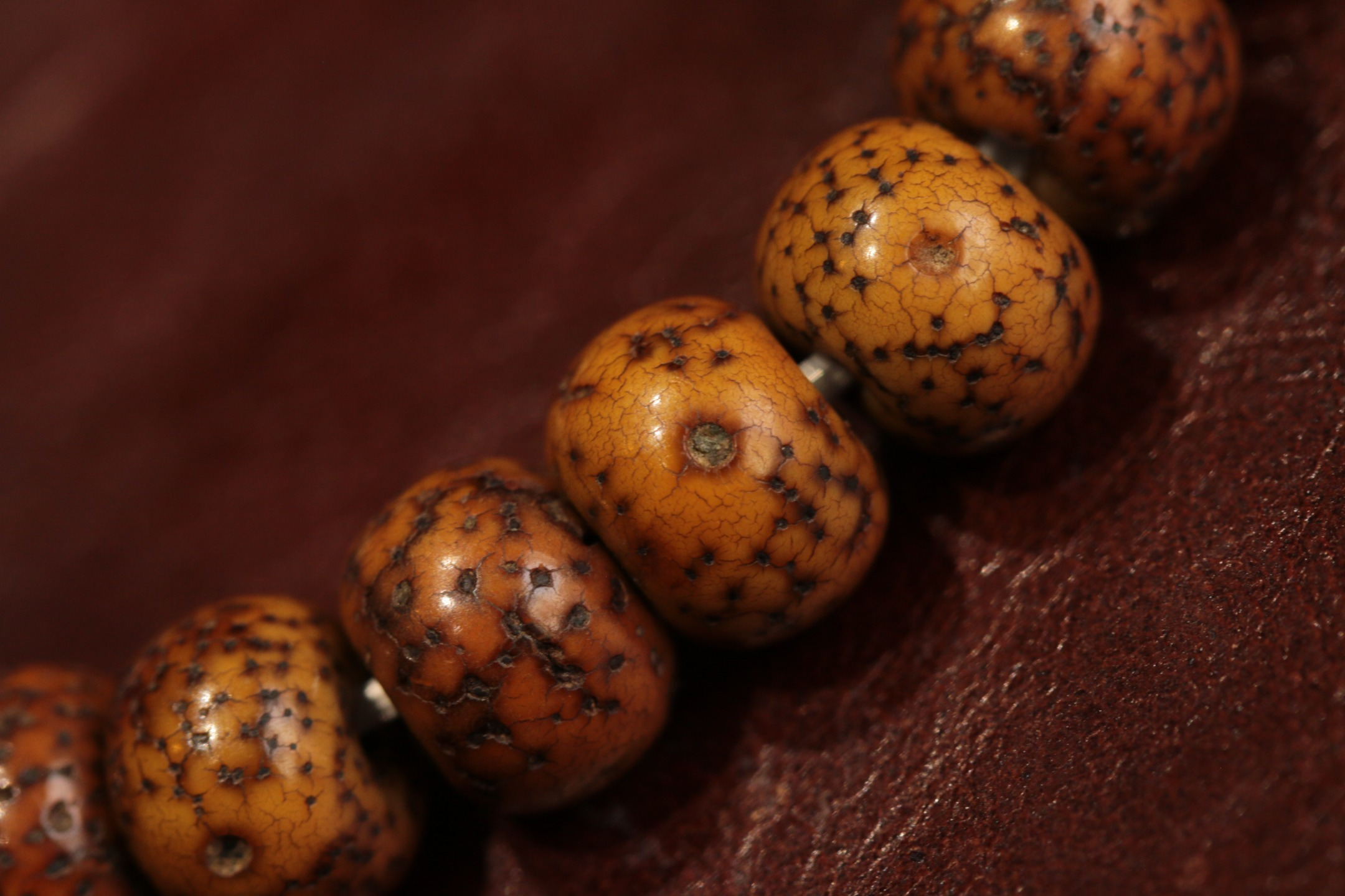 Heaven & Earth, Stars & Moon Bodhi and Dzi Bead Bracelet（Unique ID:cp-1-4631）