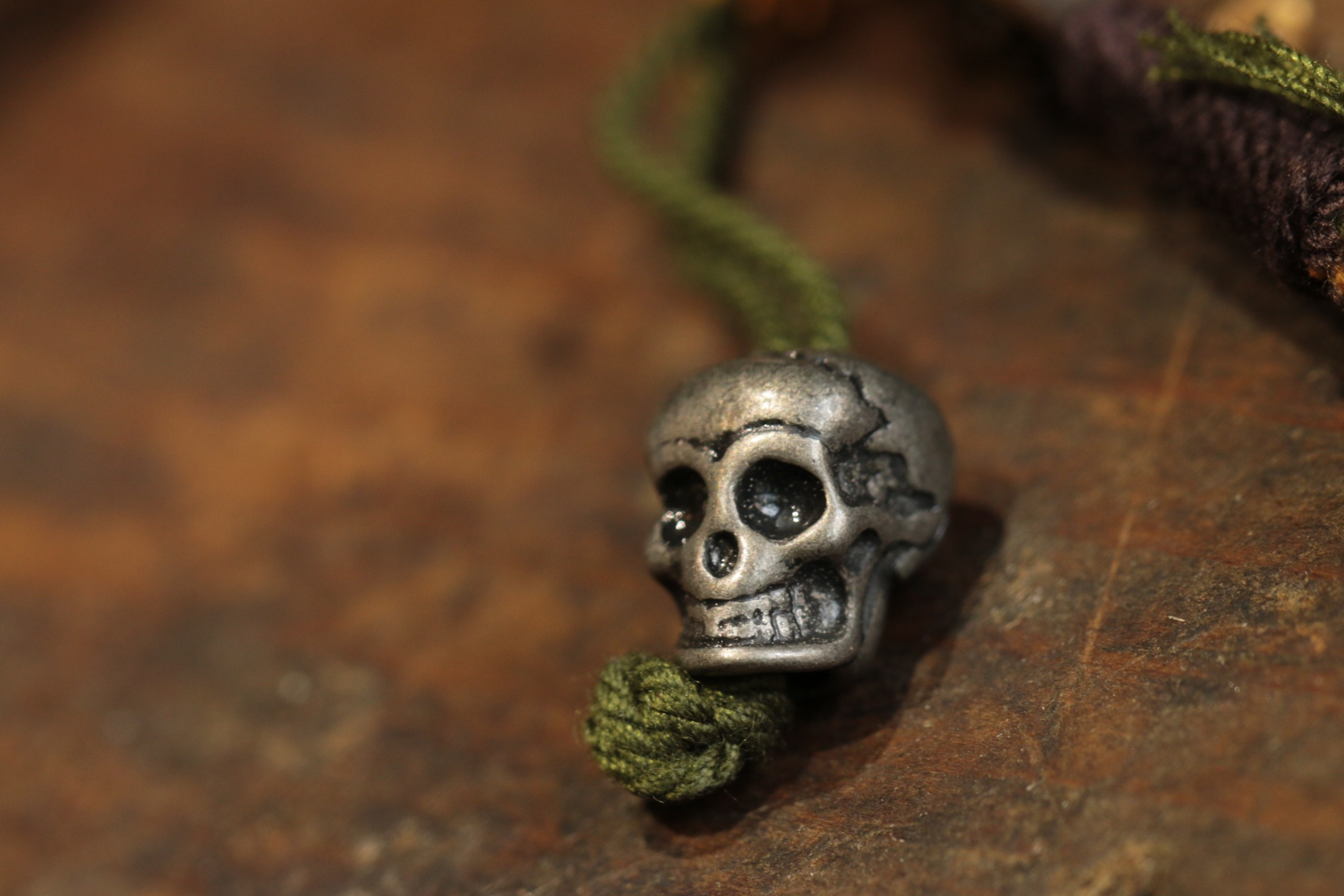 Nine-Eyed Dzi Bead Clavicle Necklace（Unique ID:cp-2-1820）