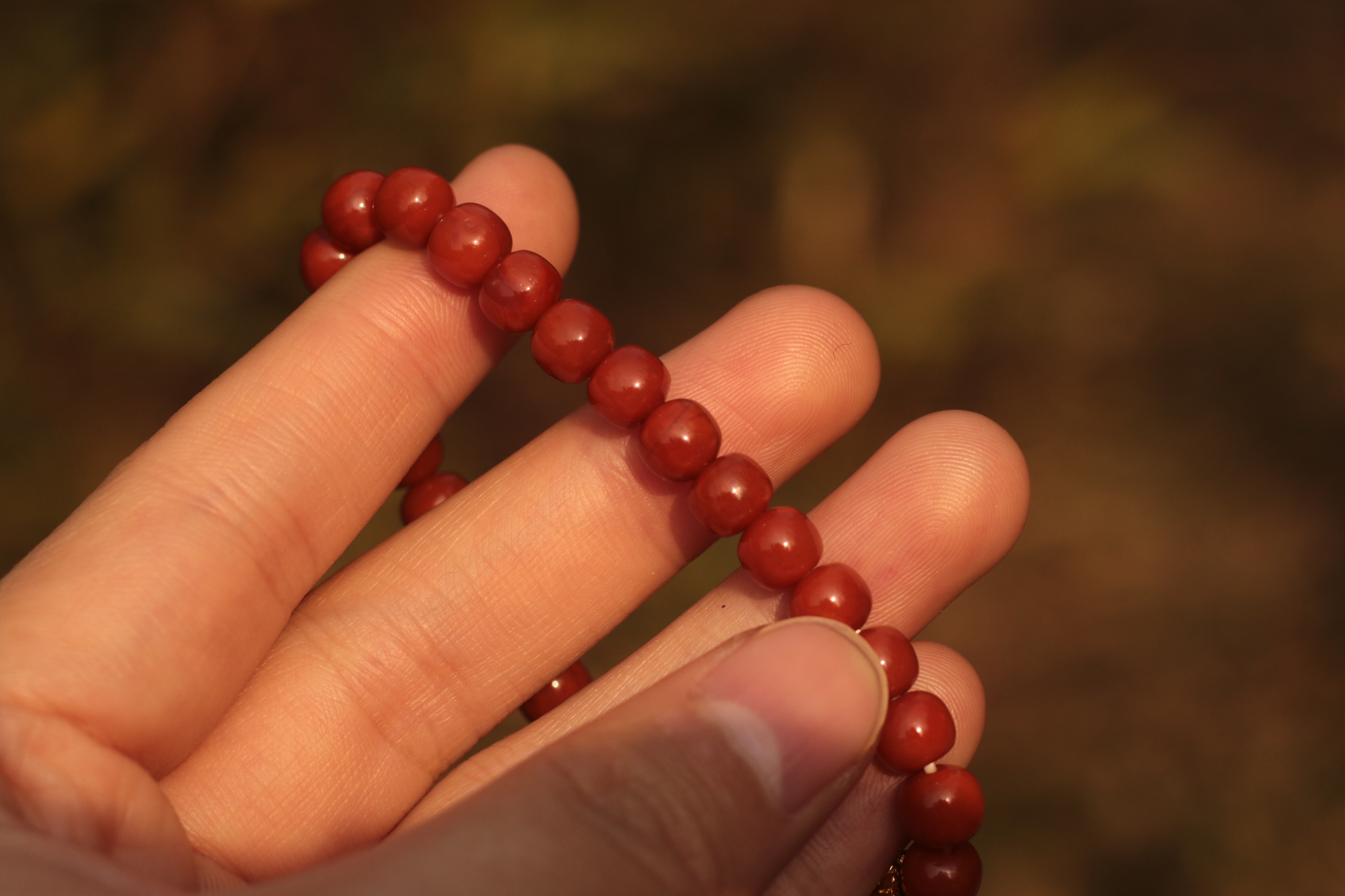 Nan Hong Agate "Treasure Vase" Dzi Bead Bracelet（Unique ID:cp-1-5967）