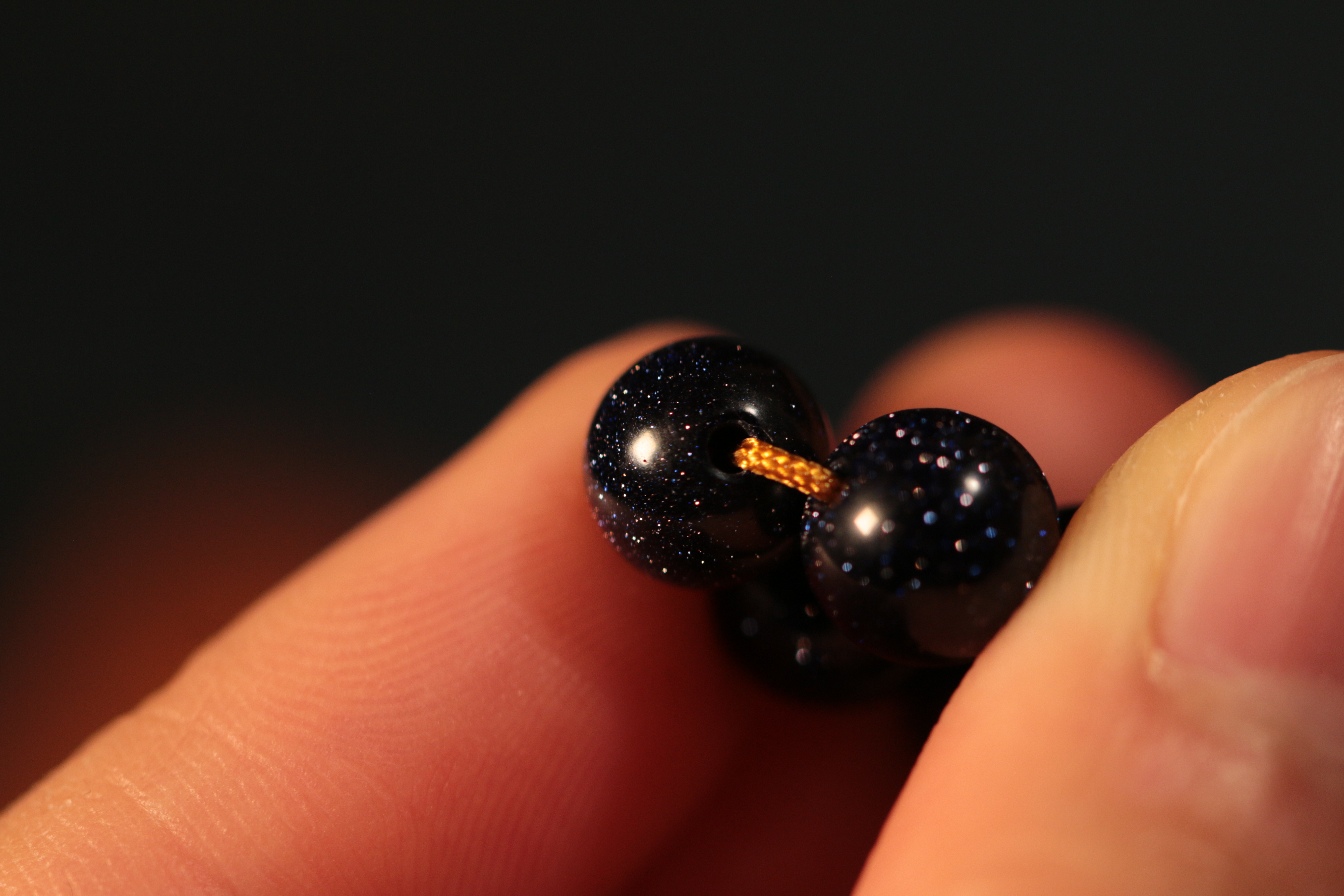 Four-Eyed Dzi Bead Clavicle Necklace（Unique ID:cp-2-2751）