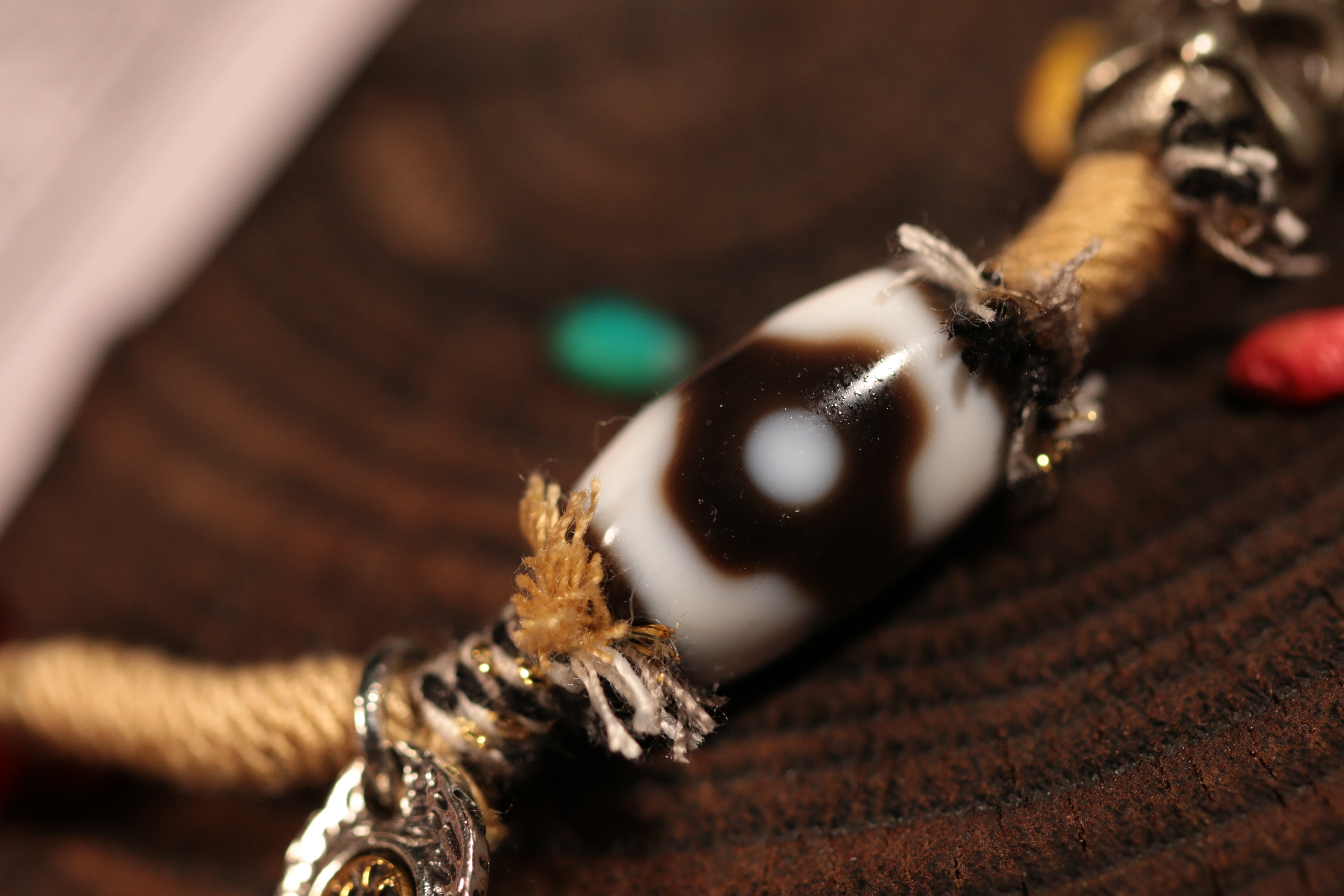 Mandala Three-Eyed Bead Bracelet（Unique ID:cp-1-5978）