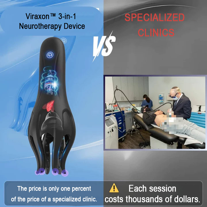 Special New Year's Offer: 50% off the Viraxon™ 3-in-1 nerve wave therapy device! (Improves penile lubrication and treats sexual dysfunctions such as premature ejaculation.)