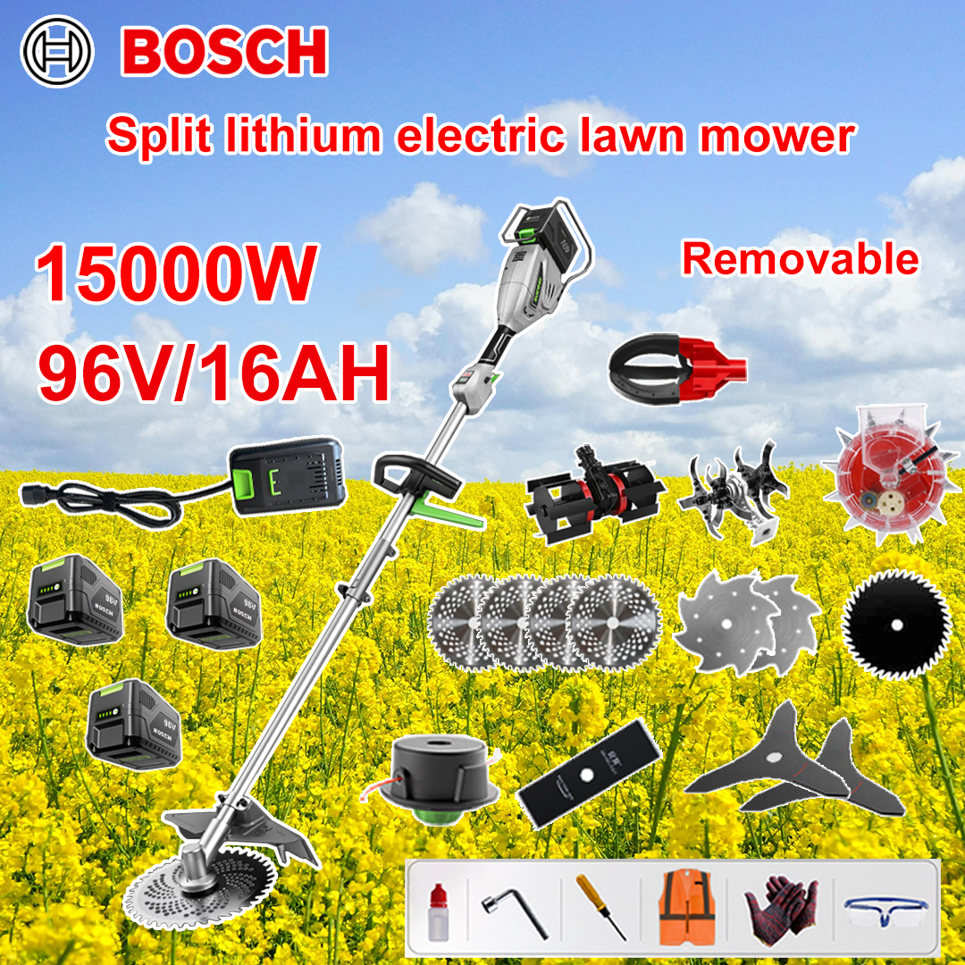 [BOSCH] Cortacésped eléctrico sin escobillas, batería de litio, cabezal M