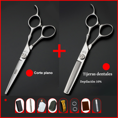 🥰Japanese hairdressing scissors, flat cut, seamless tooth scissors, professional fine cut.