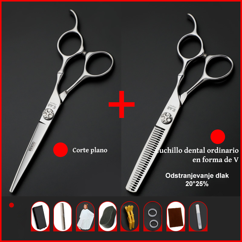 🥰Japanese hairdressing scissors, flat cut, seamless tooth scissors, professional fine cut.