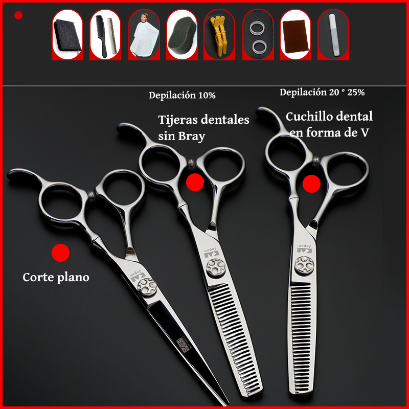 🥰Japanese hairdressing scissors, flat cut, seamless tooth scissors, professional fine cut.