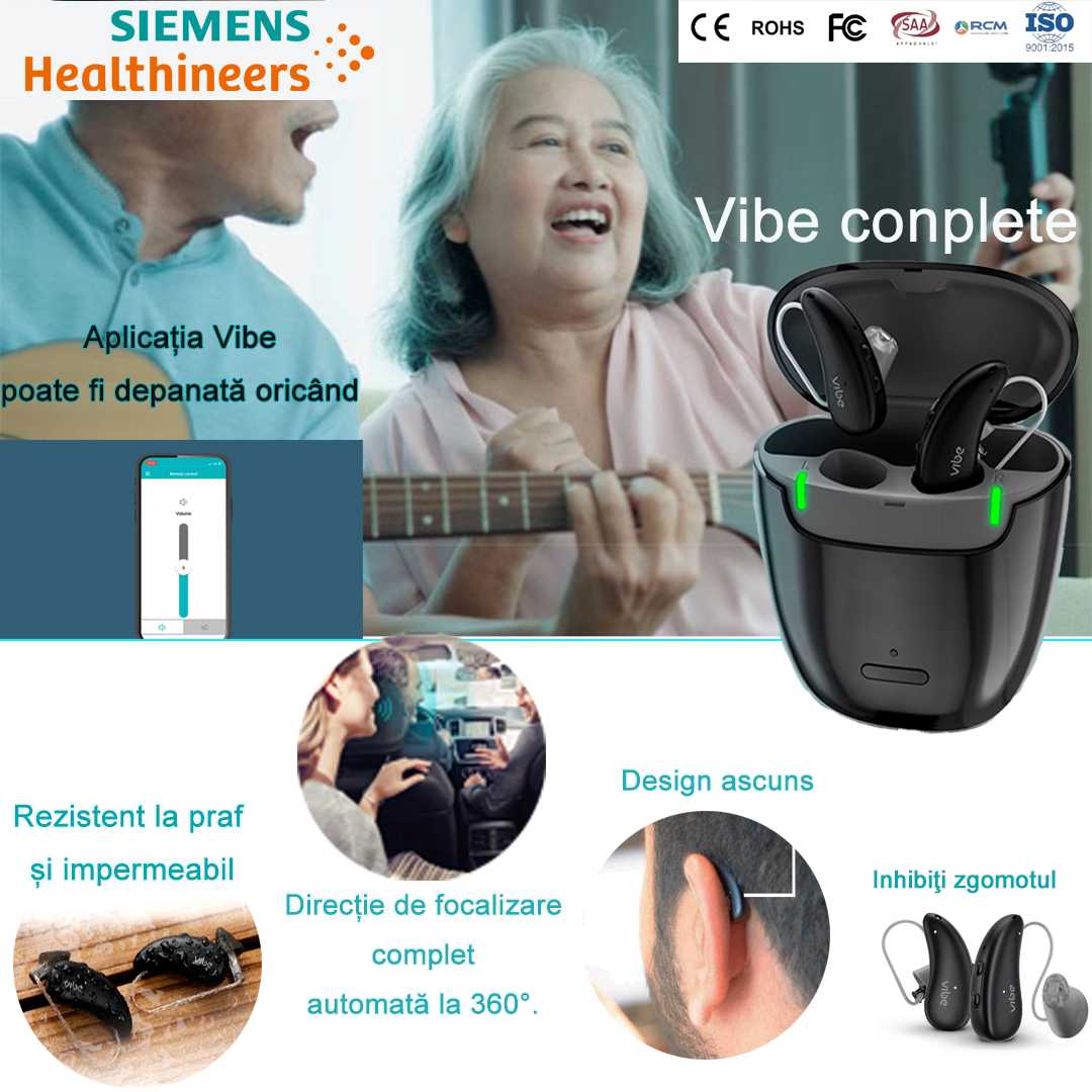 The complete vibratory sound system for Siemens hearing aids helps you hear and live better.