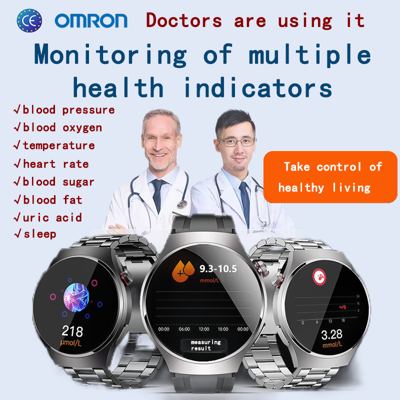  Multifunctional non-invasive blood glucose smart monitoring watch