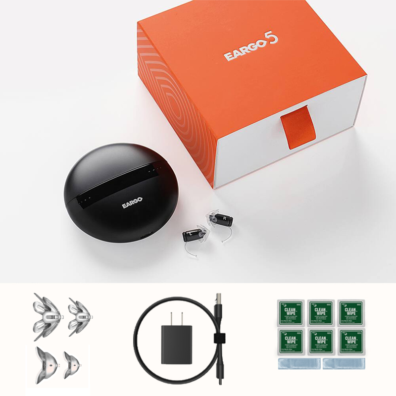 [Genuine Original] Siemens EARGO 7 OTC Hearing Aid: Nearly Invisible, Rechargeable, Adaptive CIC