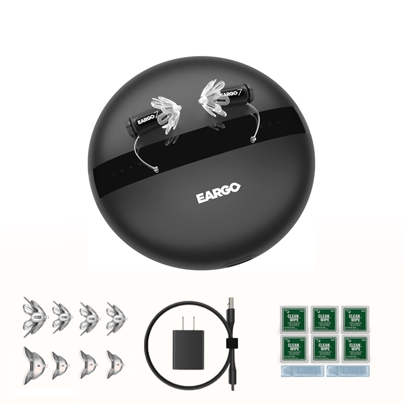 🥰[Genuine Original] Siemens EARGO 7 OTC Hearing Aid: Nearly Invisible, Rechargeable, Adaptive CIC