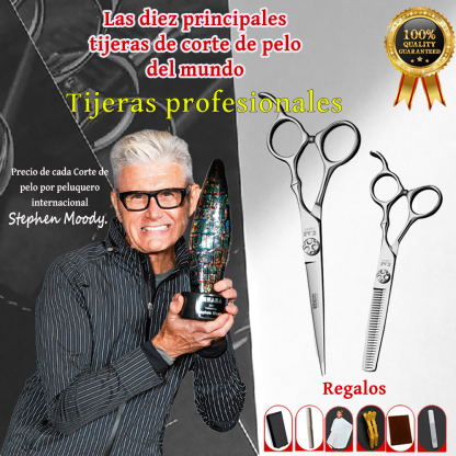 Japanese hairdressing scissors, flat cut, seamless tooth scissors, professional fine cut.