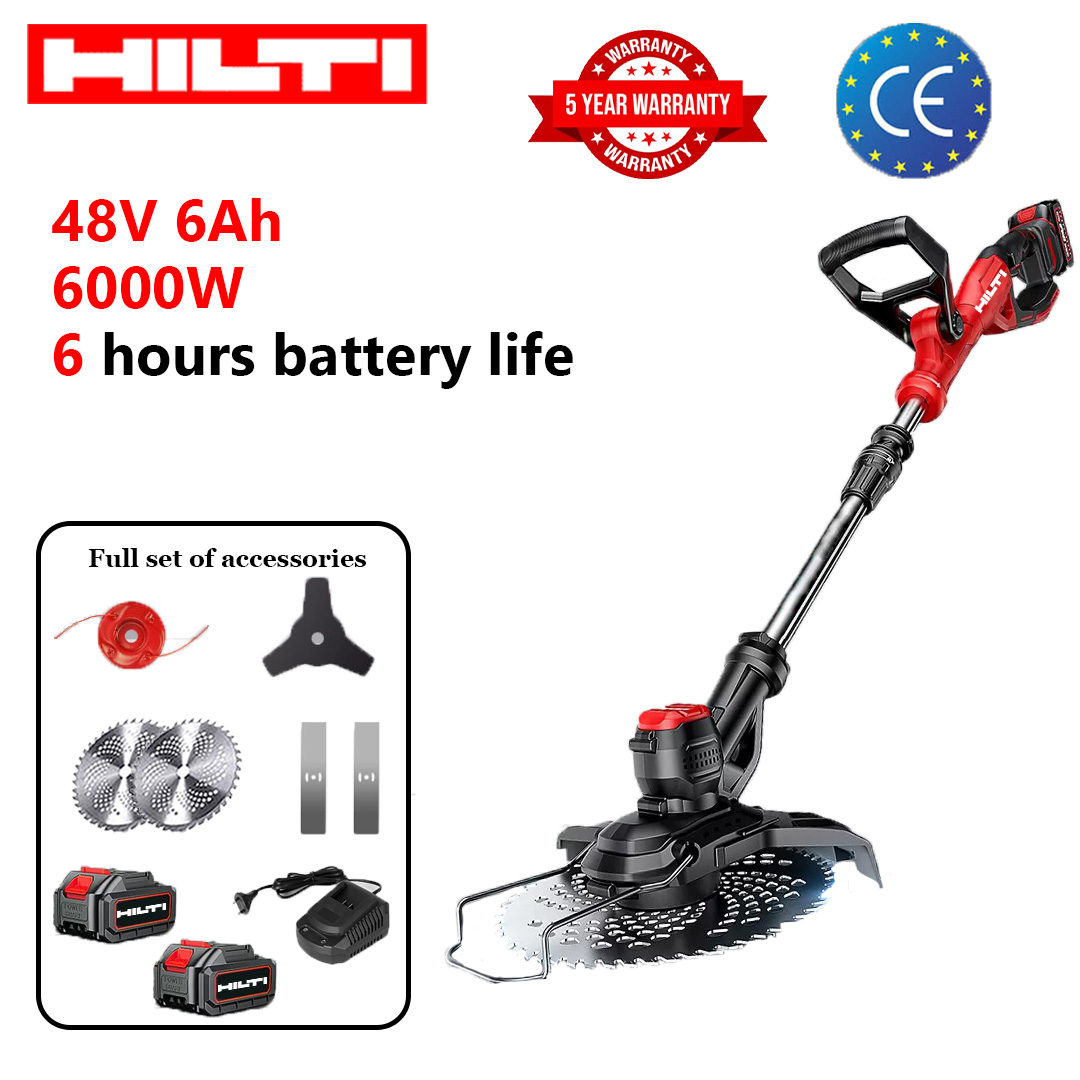 Akumulátorová multifunkčná kosačka na trávu HILTI 96V | Vysoký výkon 15 000 W + 36-hodinová výdrž batérie | Multifunkčná na odstraňovanie buriny/kyprenie pôdy/odstraňovanie hrdze