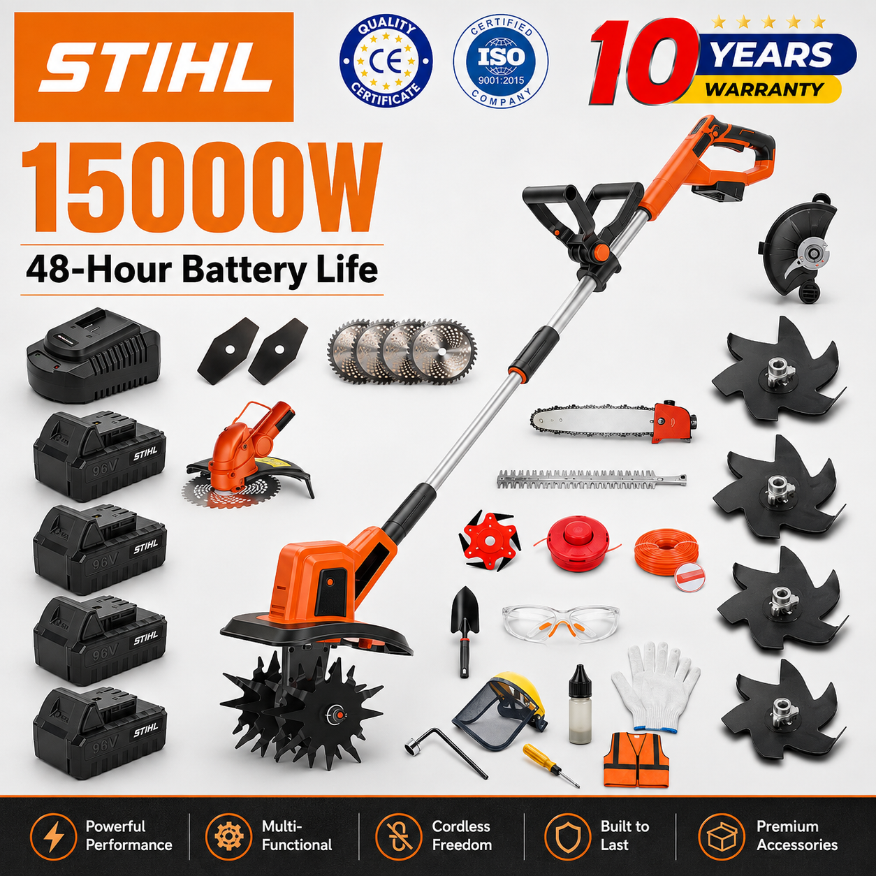 🔥Stihl 2026 New 5-in-1 Multi-Function Cultivator with 15000 W