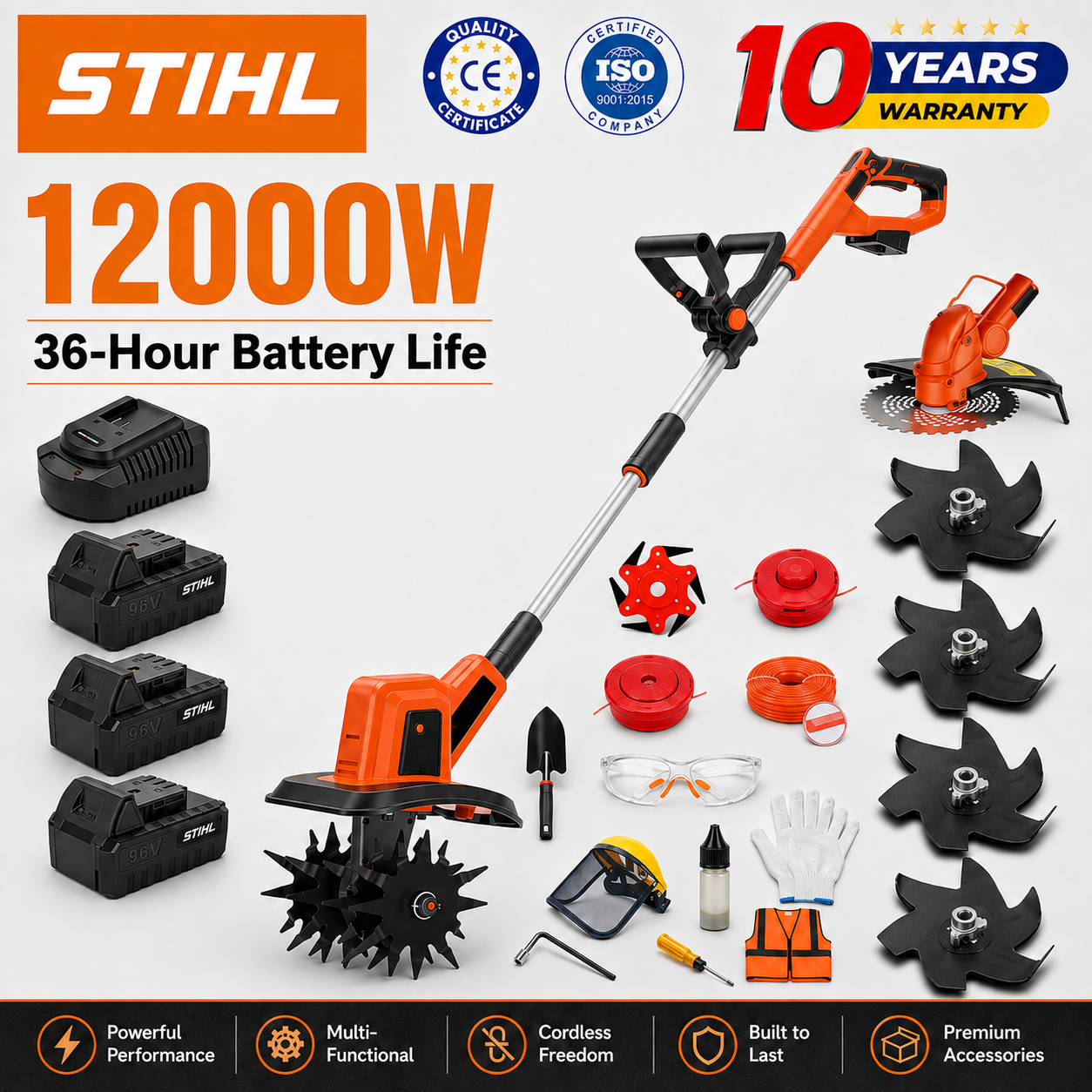 🔥Stihl 2026 New 5-in-1 Multi-Function Cultivator with 15000 W