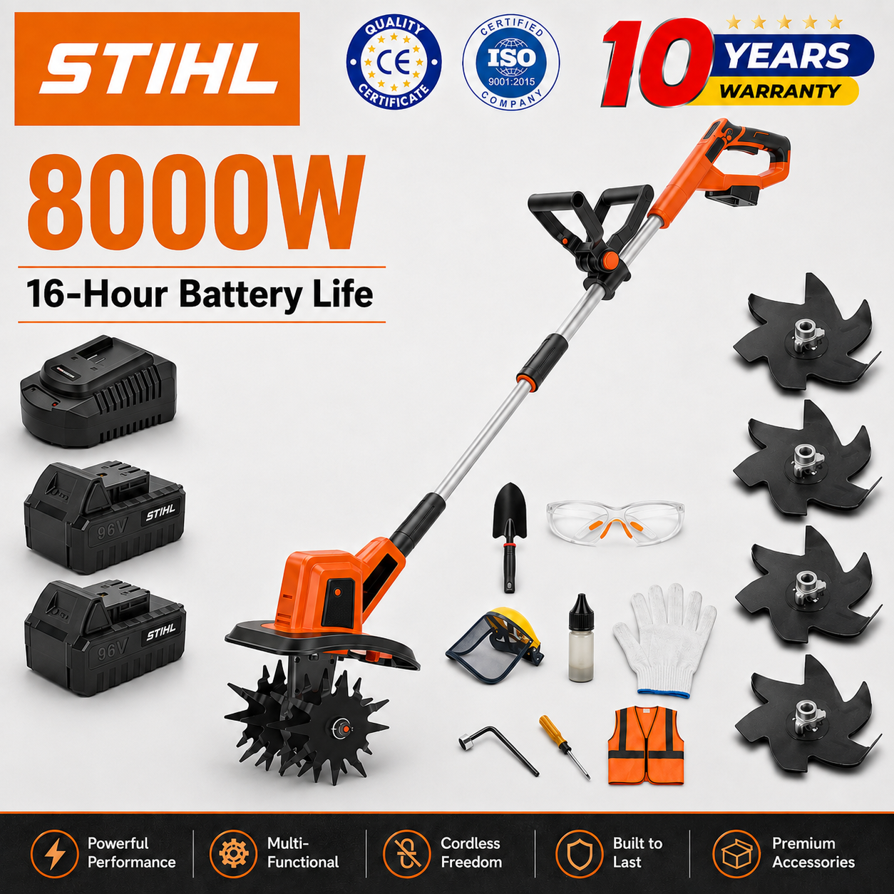 🔥Stihl 2026 New 5-in-1 Multi-Function Cultivator with 15000 W