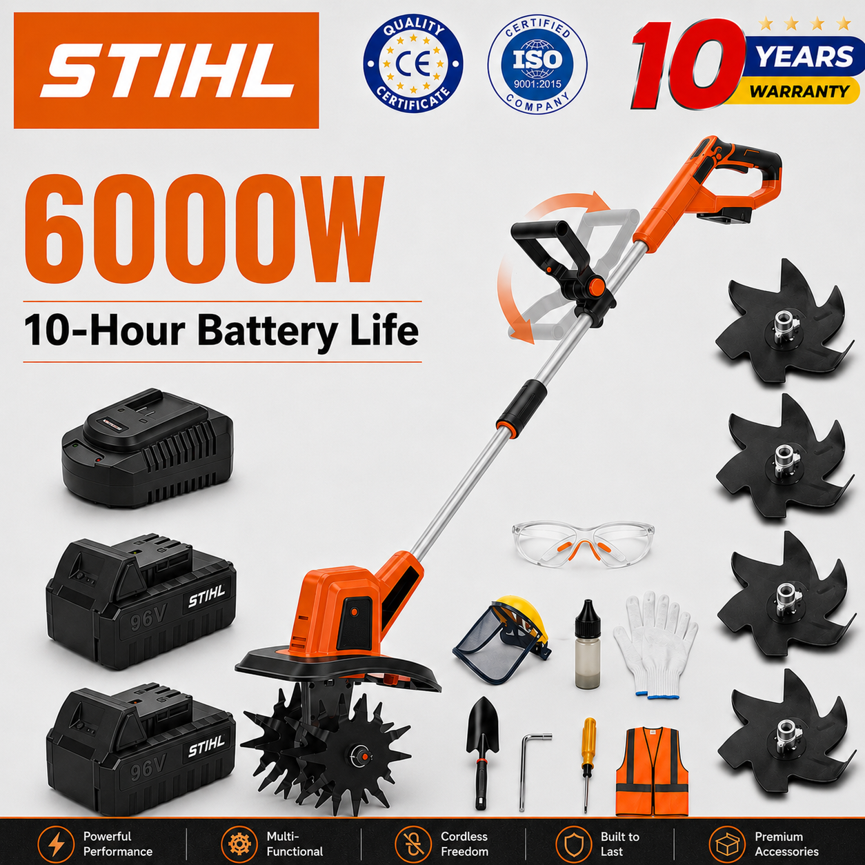 🔥Stihl 2026 New 5-in-1 Multi-Function Cultivator with 15000 W