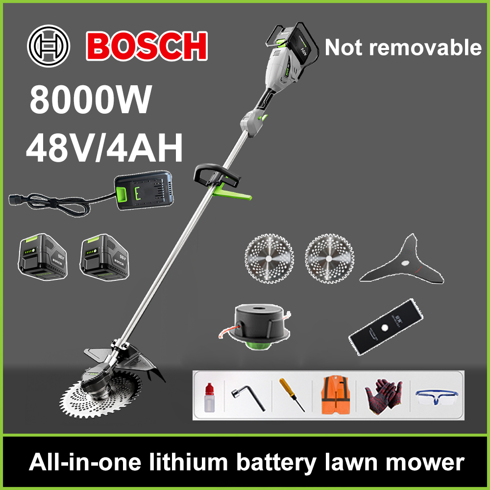 [BOSCH] Cortacésped eléctrico sin escobillas, batería de litio, cabezal M