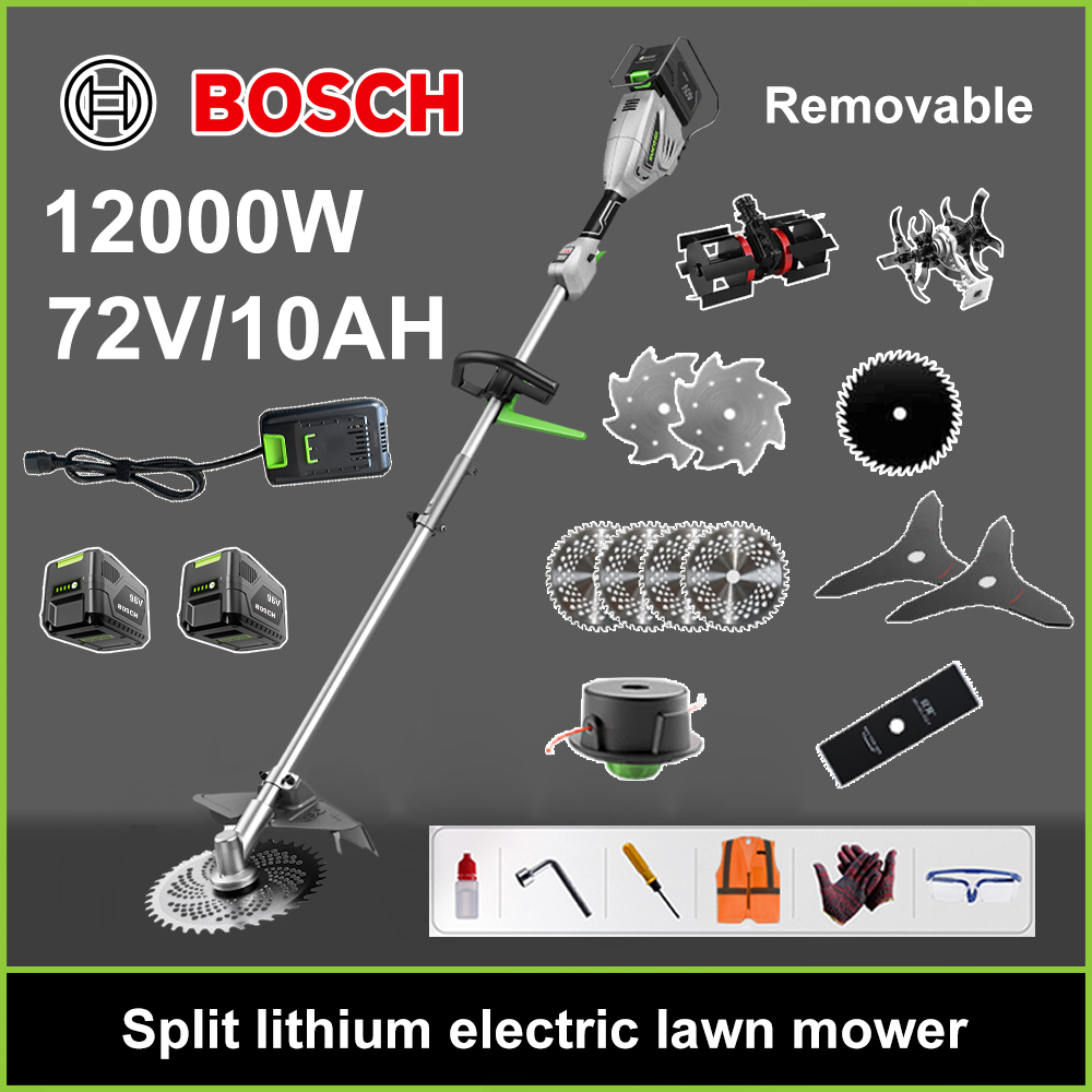 [BOSCH] Cortacésped eléctrico sin escobillas, batería de litio, cabezal M