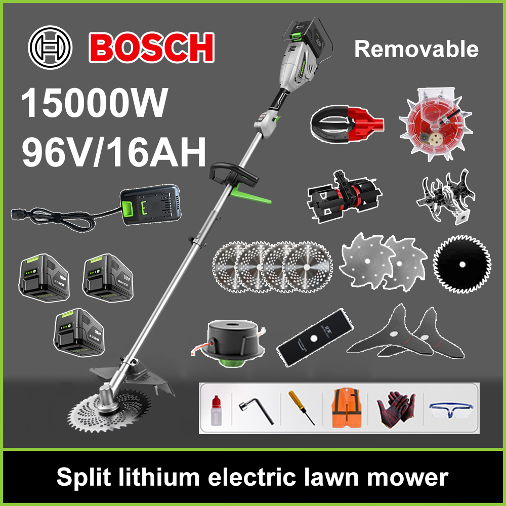 [BOSCH] Cortacésped eléctrico sin escobillas, batería de litio, cabezal M