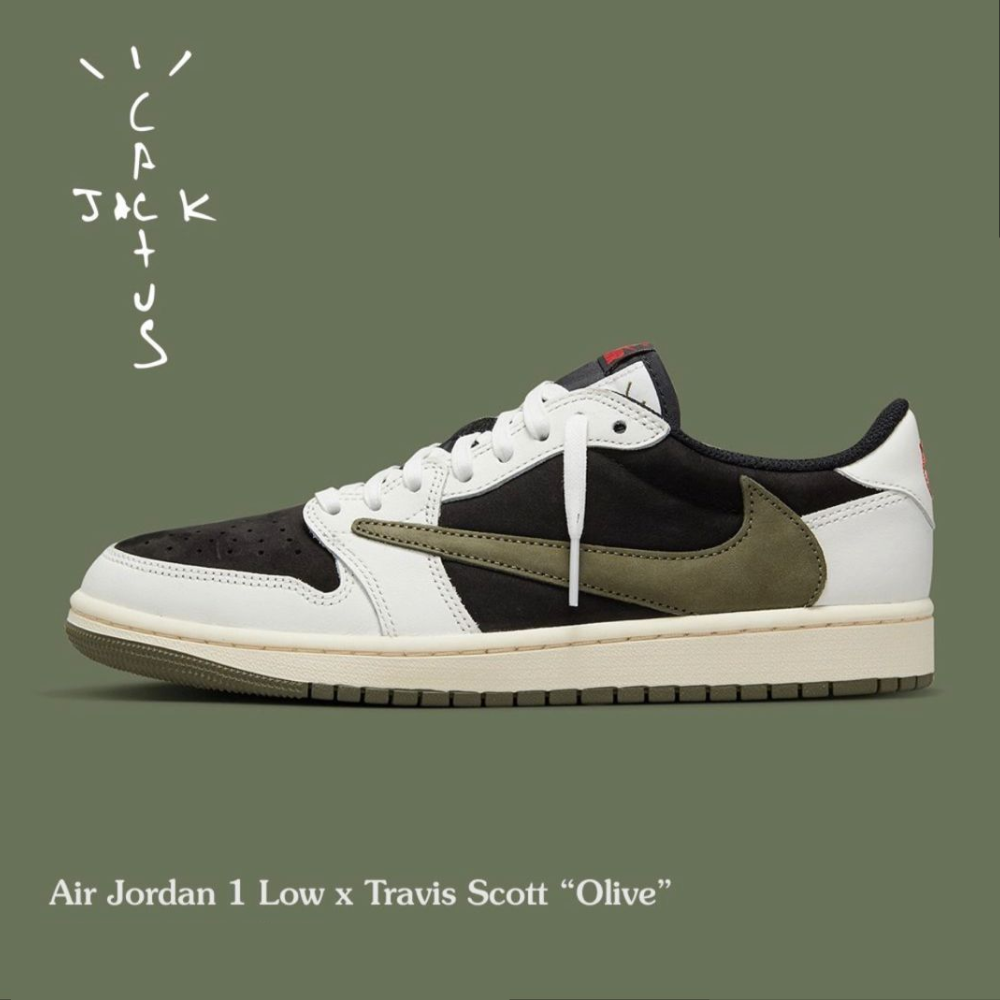 トラヴィス スコット x エア ジョーダン 1 ロー OG オリーブ