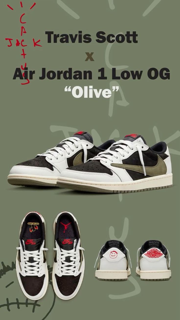 トラヴィス スコット x エア ジョーダン 1 ロー OG オリーブ