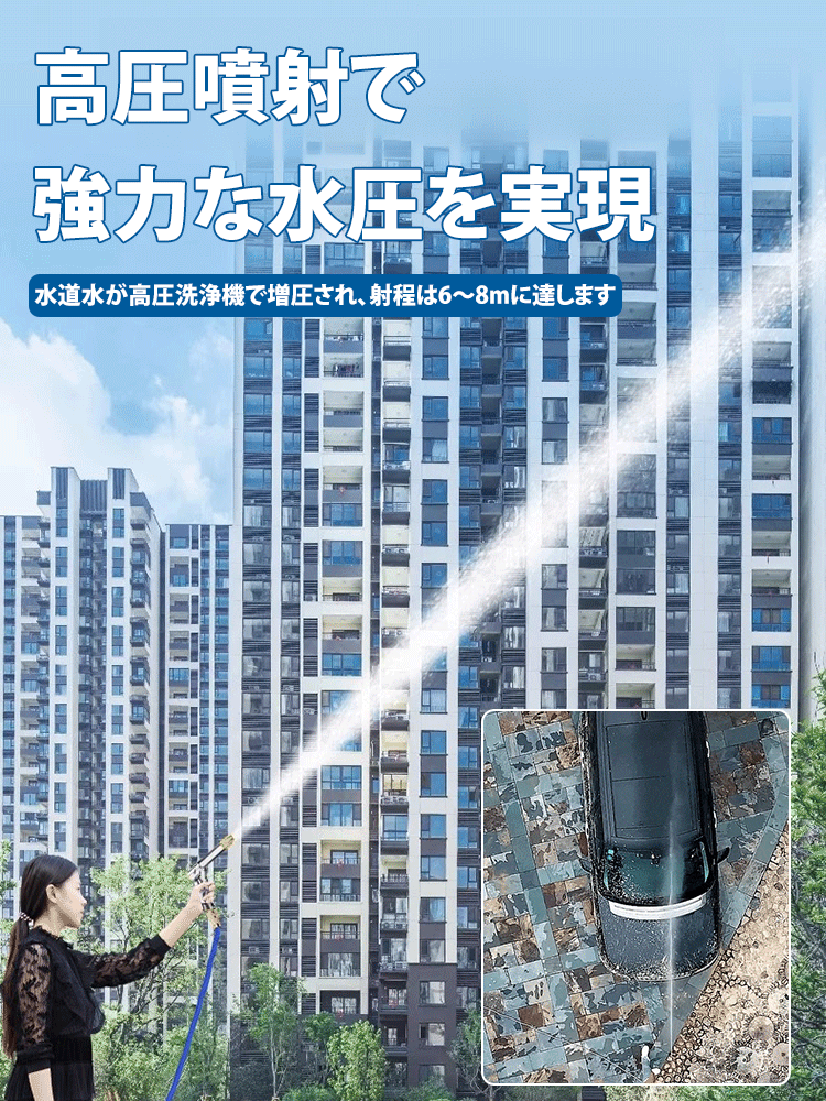 高圧水洗車ノズル