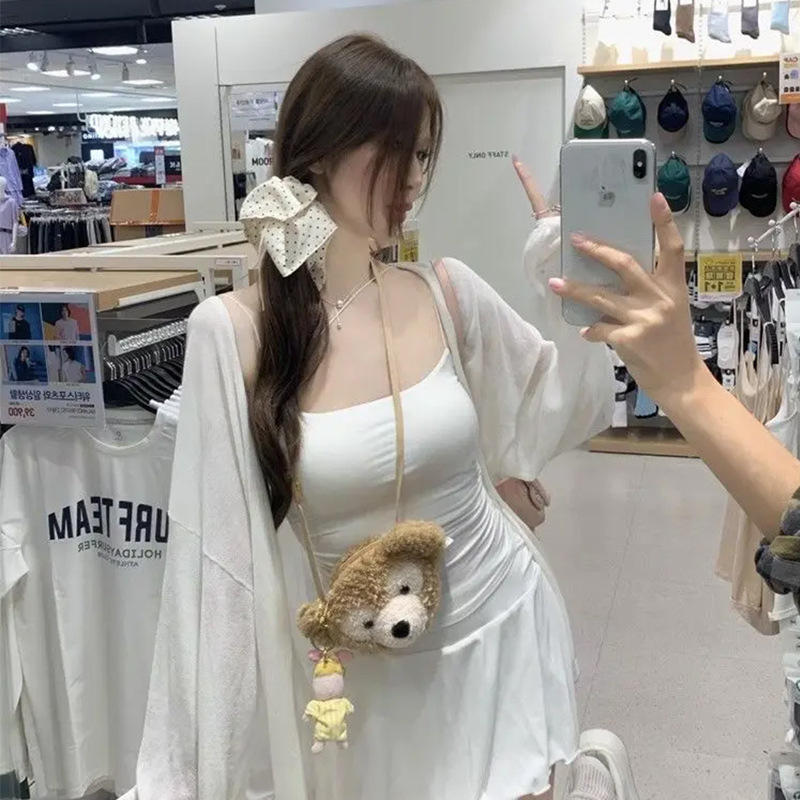 薄手ニットカーディガン