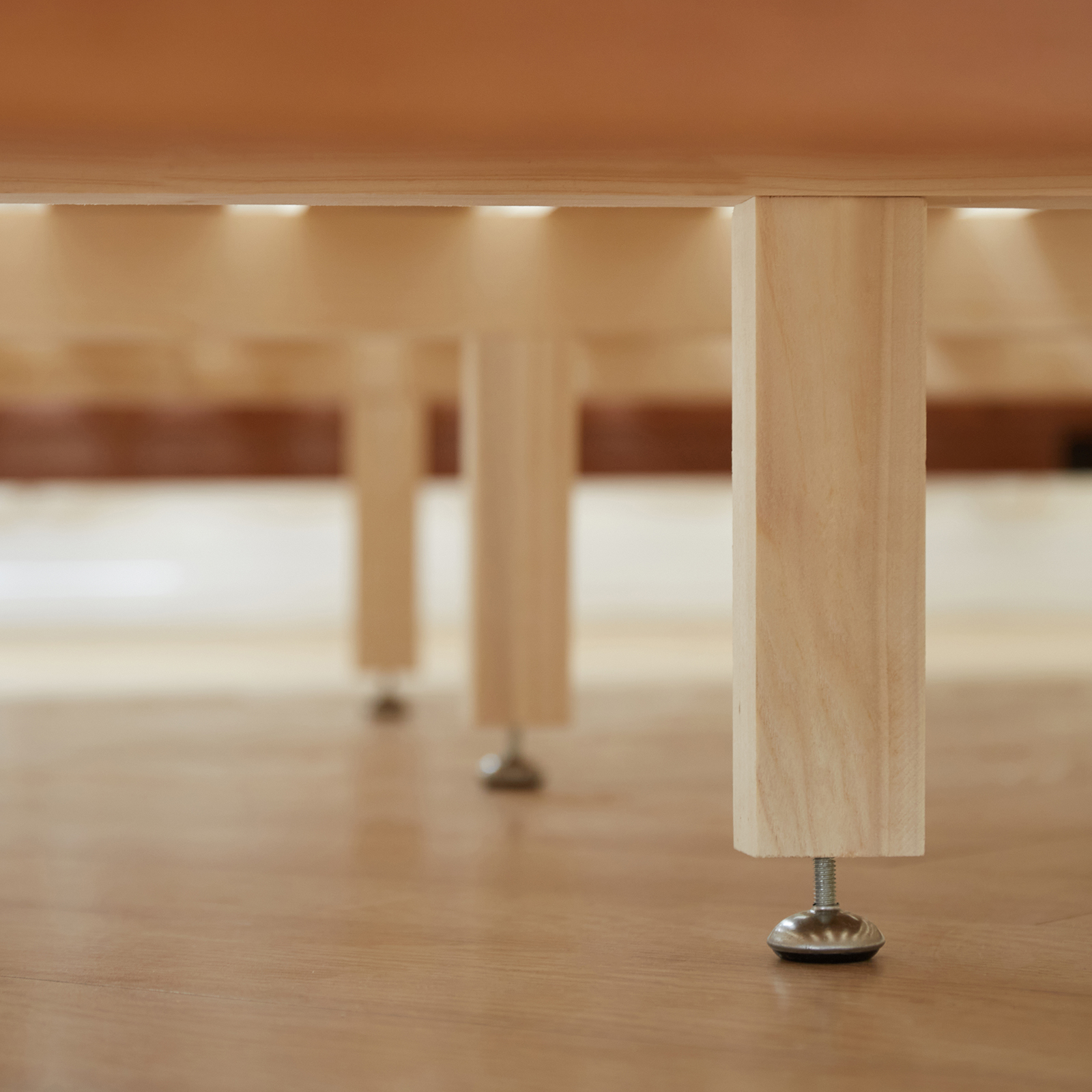 錦木-木製子供用ベッド モンテッソーリ ロータイプベッド 和風畳スタイル ヘッドレス すのこベッド セミダブル 浮いて見えるベッド 低床ベッド