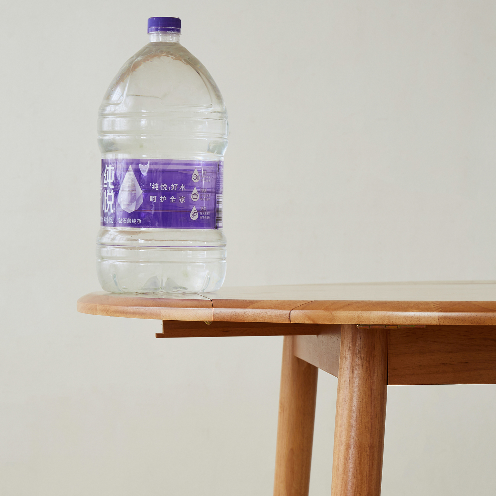 錦木-【無垢材使用】折りたたみ円形ダイニングテーブル 伸縮式スクエアテーブル 2WAY チェリー色 小户型対応 ダイニングチェアセットダイニングテーブル