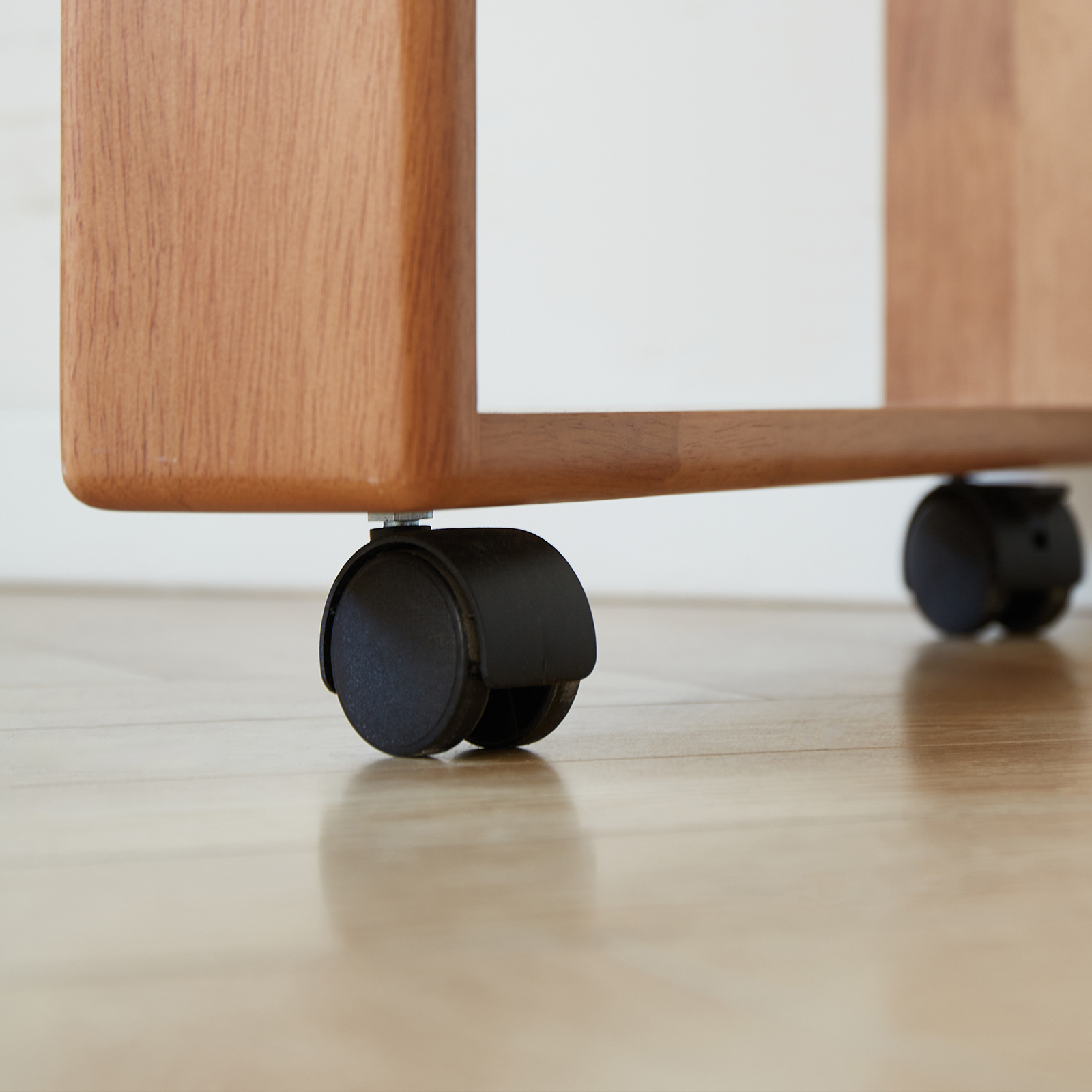 錦木-無垢材デスク 本棚・収納一体型 キャスター付き 寝室用 パソコンデスク 学習机 省スペース シンプルデスク / 学習机