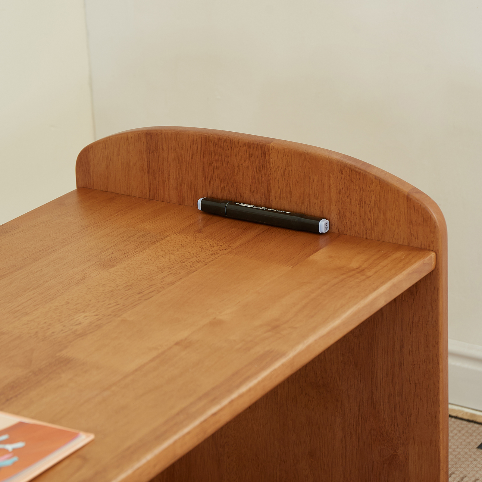 錦木-木製子供用学習机 おもちゃテーブル 知育 お絵かき机 シンプルデスク 家庭用 小学生・中学生向けキッズデスク