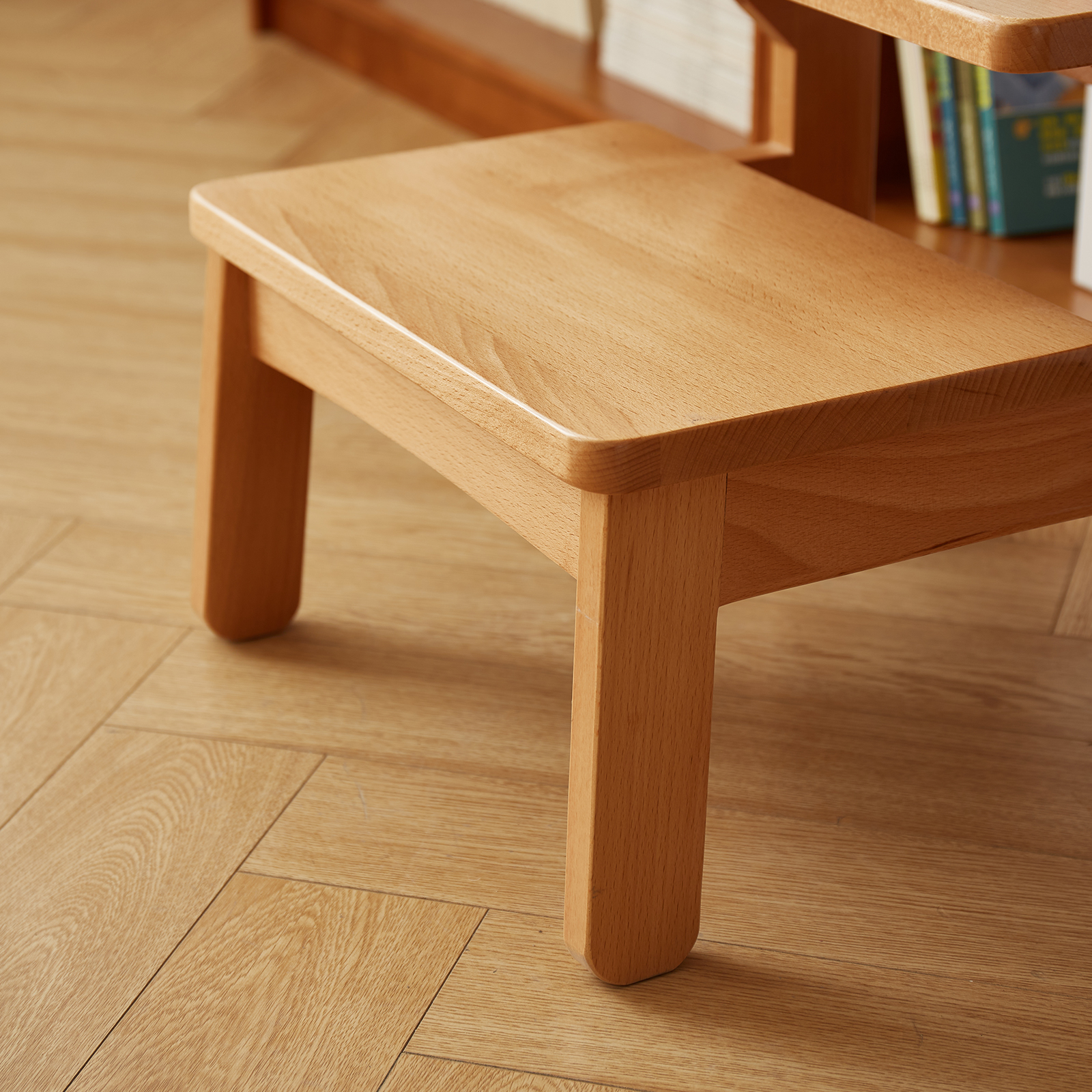 錦木-木製多機能スツール 踏み台兼用 ダイニングチェア キッチンスツール 子ども用スツール カウンタースツール 折りたたみ式 強化設計ダイニングベンチ