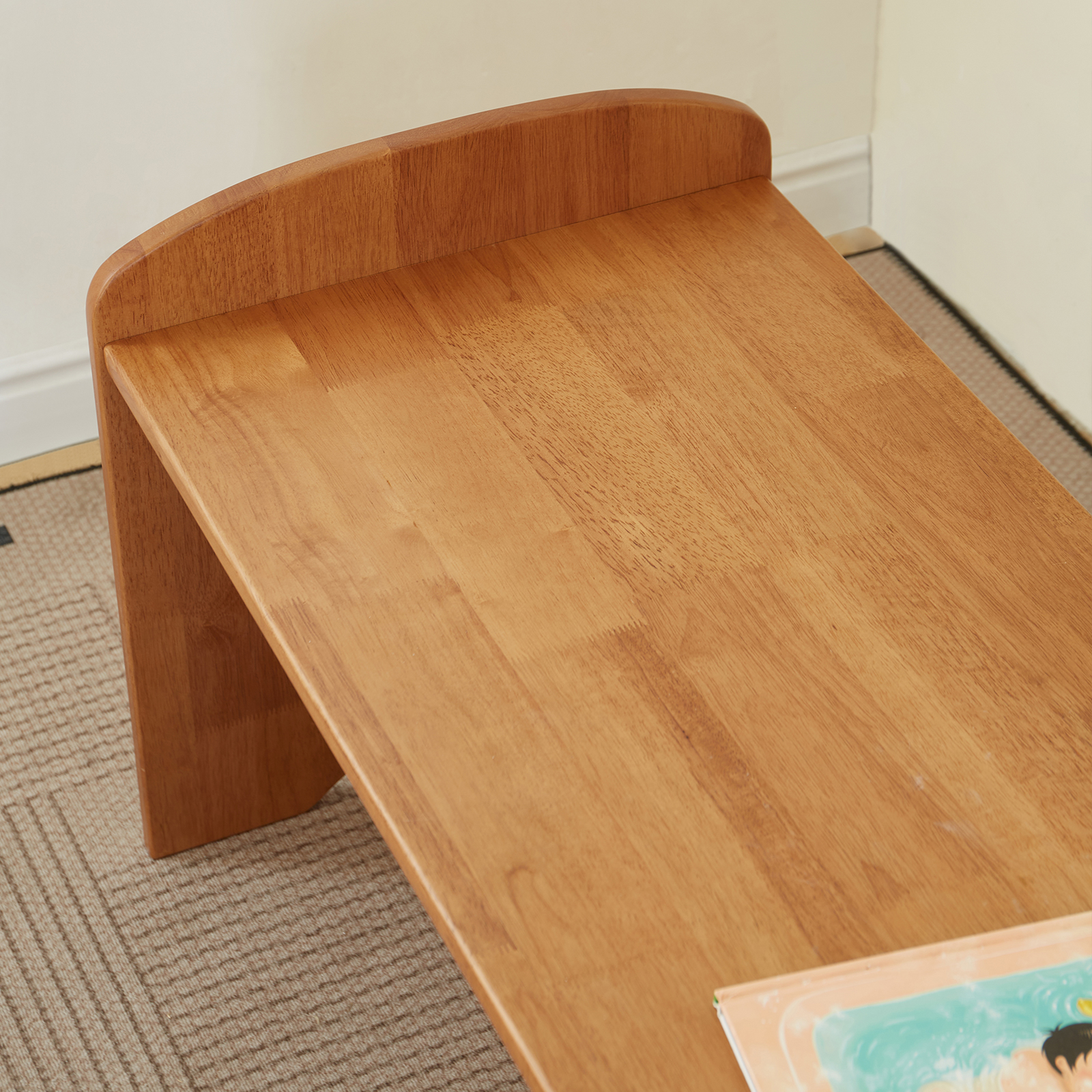 錦木-木製子供用学習机 おもちゃテーブル 知育 お絵かき机 シンプルデスク 家庭用 小学生・中学生向けキッズデスク