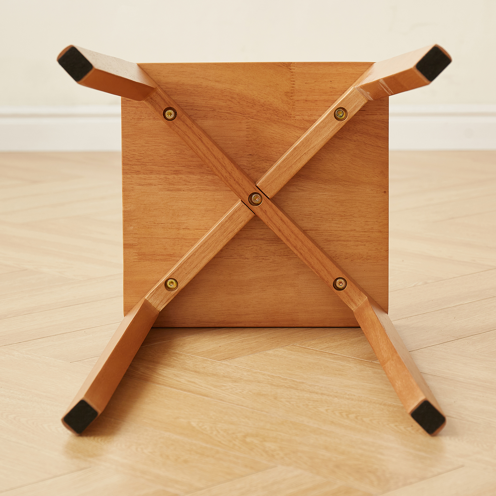 錦木-天然木 シンプル ダイニングベンチ ハイバック 四角座面 ローテーブル対応 リビング・ダイニング兼用 重ねて収納可能ダイニングベンチ