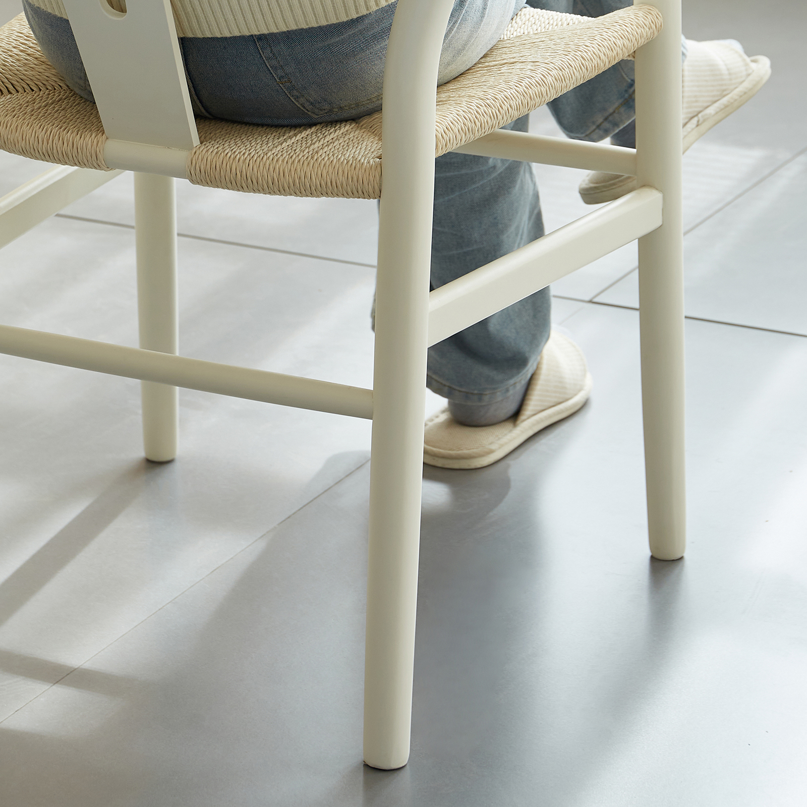 錦木-無垢材使用 背もたれ付きチェア ブナ材ダイニングチェア Yチェア 書斎チェア ミッドセンチュリースタイル 家庭用ラウンドチェアイス / 学習イス